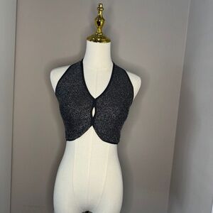 By Anthropologie Seamless Lurex Cropped Tank